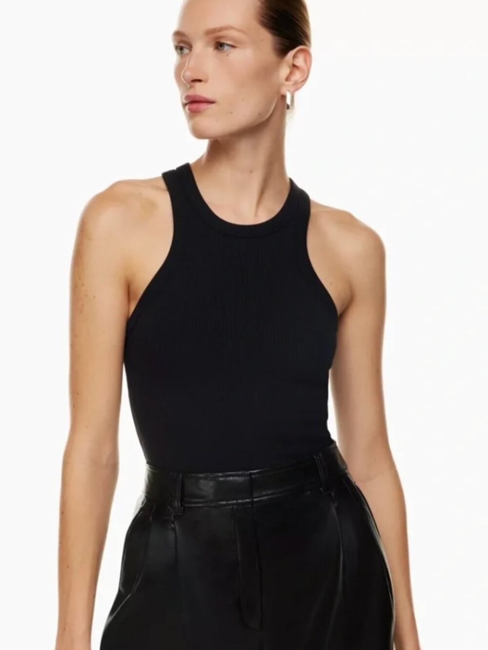 Aritzia Babaton Senna Formarib Tank - White - Size Small - Picture 2 of 7